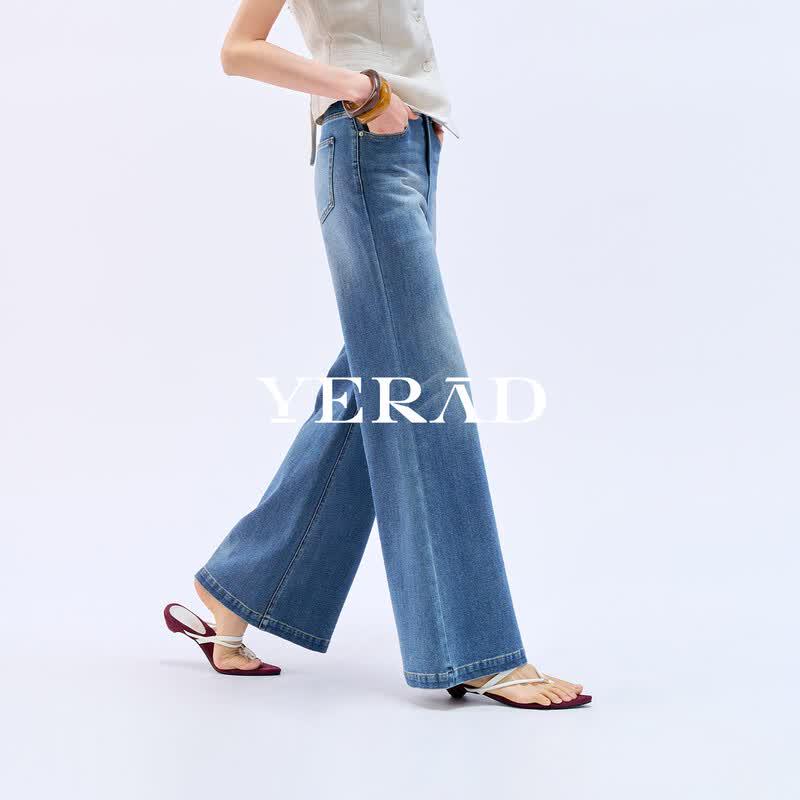 YERAD Women s High-Stretch Lightweight Flared Jeans 26