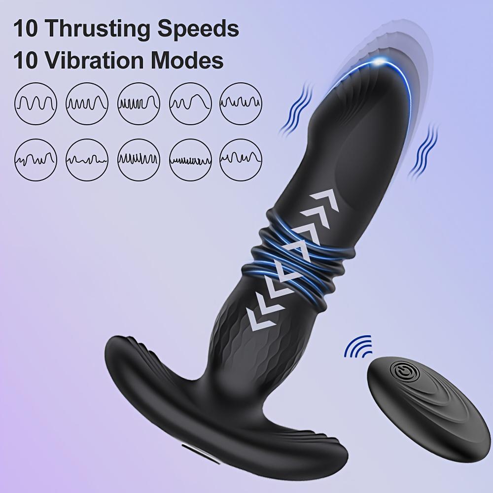 Thrusting Prostate Massager Anal Plug Vibrator Adult Sex Toys for Women Vibrating Butt Plug Anal Dildo Male Prostate Stimulator