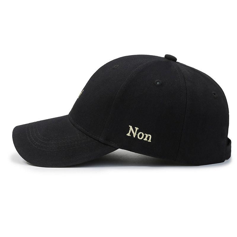Oui Letters Embroidery Non Duck Cap Girl Spring Autumn Outdoor Running Sports