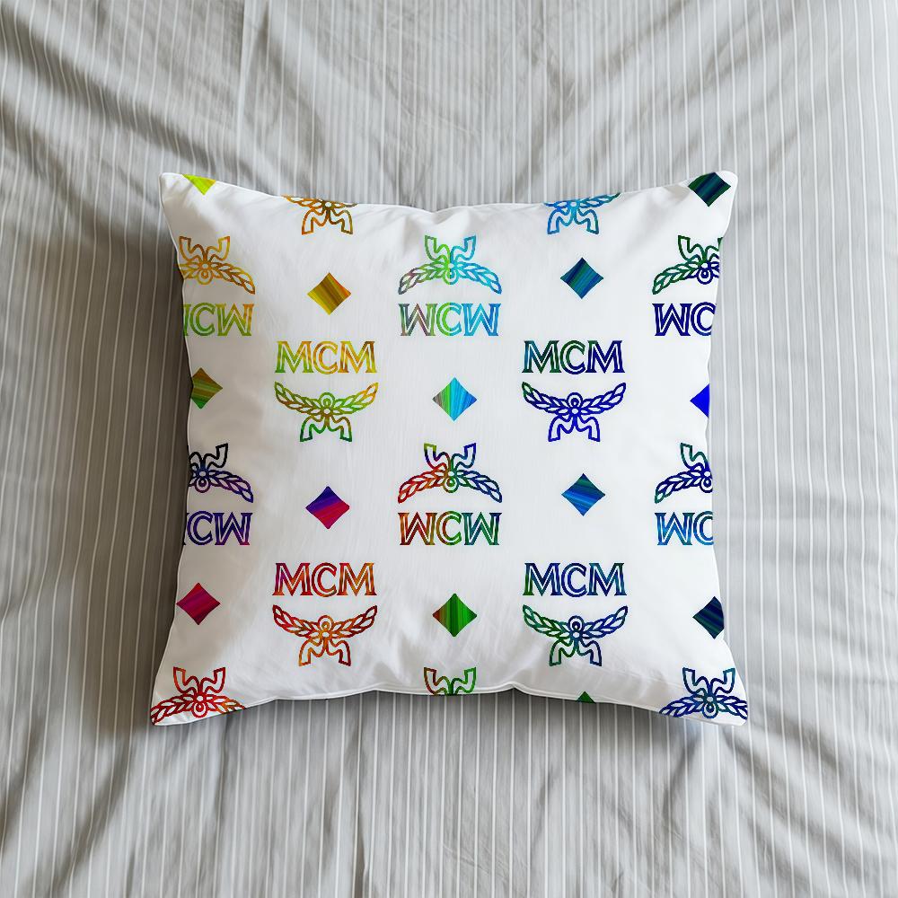 Cushion Cover Soft Case Cool Sofa Logo Living Room Home M-M-M-mCMS-ES Comfortable Fashion Office Decor Protective Pillow