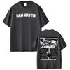 Cotton Casual T-Shirt with Dani Martín’s "Gira 25 Puntos Años" Tour Double-Sided Print Featuring Artist Name and Vintage Concert Poster with Tour Date