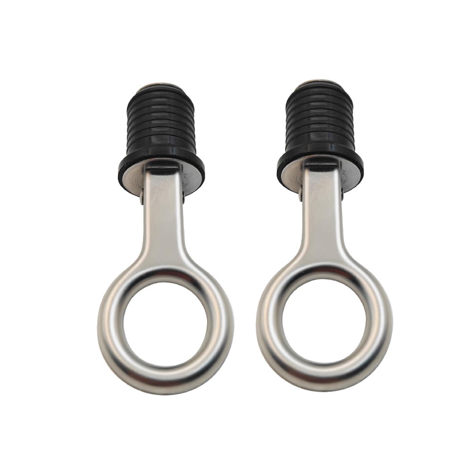 

2pcs/set 2PCS 1Inch Drain Plug Boat Drain Plug Rubber Drain Plug Snap Drain Stainless Steel Plug