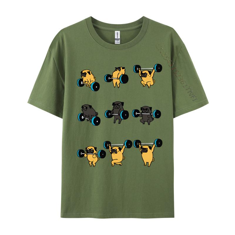 2024 New T Shirt Lifting Pugs Vintage Tshirt Unisex Cotton Tshirts Anime Printed Tee Shirts Oversized T Shirt Unisex