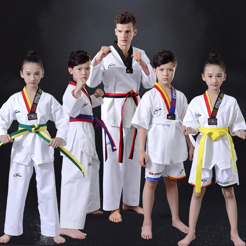 

Adult & Children Taekwondo Dobok - Long & Short Sleeve Training Uniform XXXS