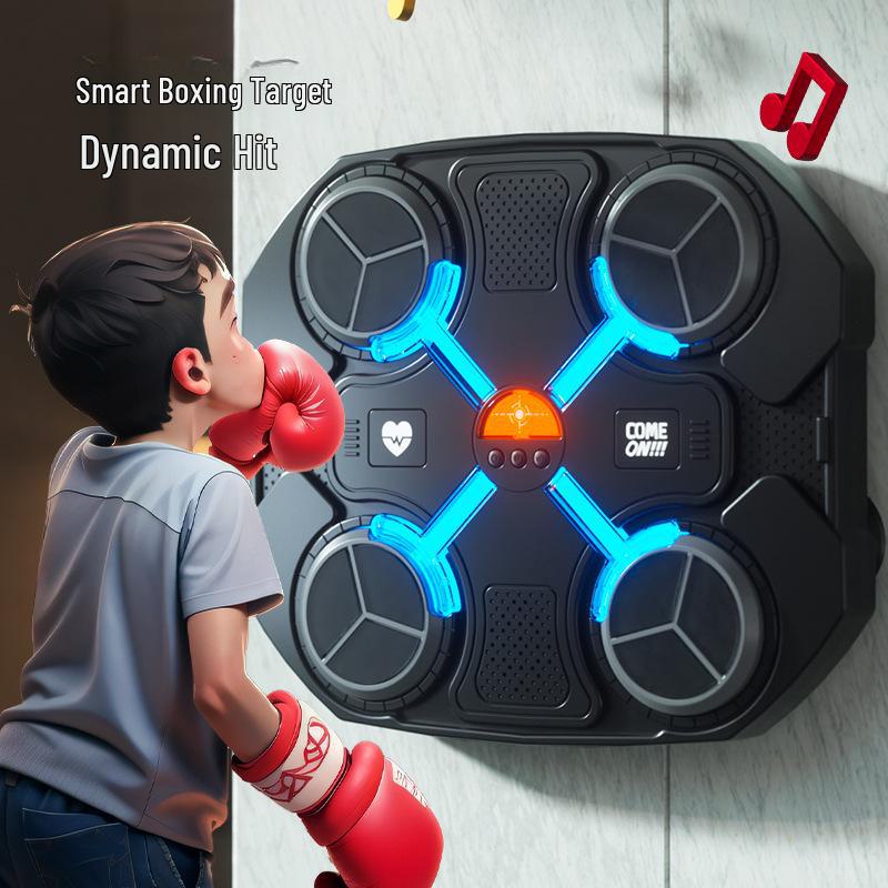 "Kids' Smart Bluetooth Music Boxing Trainer: Fitness & Decompression Toy"