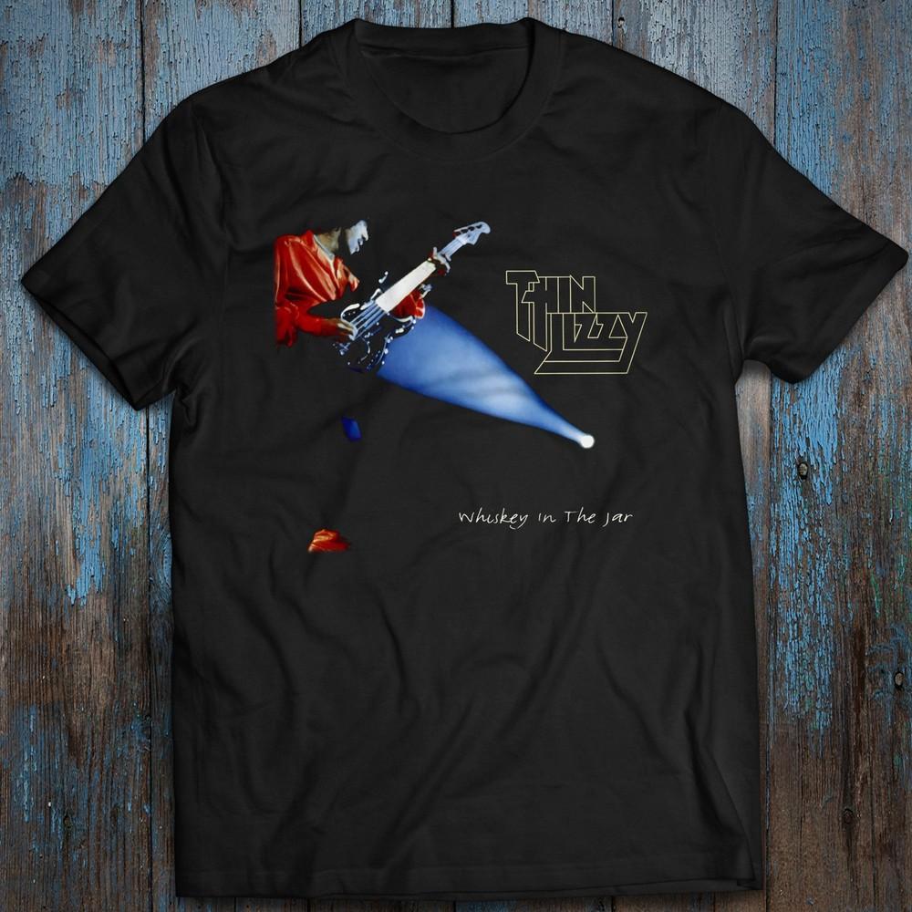 M-4XL Bavlněné tričko Whiskey In The Jar Tričko Thin Lizzy Phil Lynott Unisex Tričko