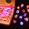 Kinder Halloween Leuchtringe Kreative Süße Kürbis Geist Augen Ringe Halloween DIY Dekorationen LED Blitz Fingerring