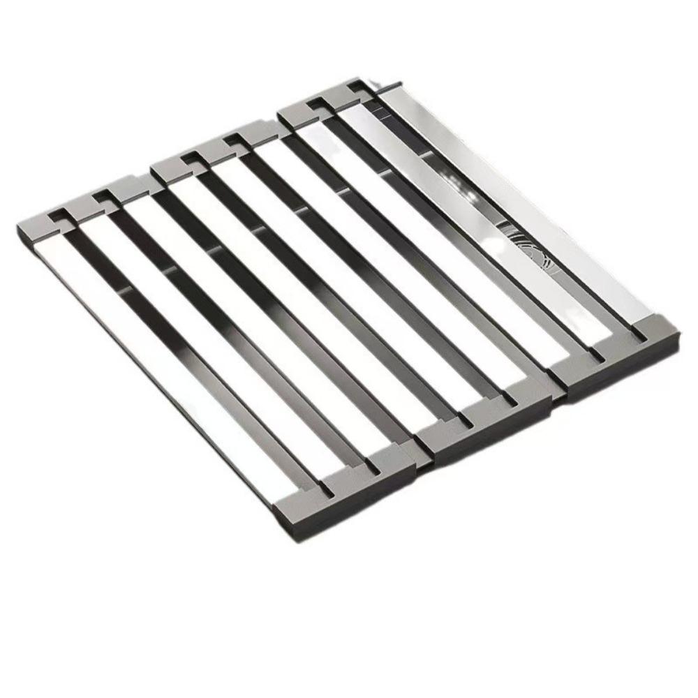 

Heat Resistant Stainless Steel Drain Rack Detachable Dish Storage Organizer Bowl Drainage 35cm серебряный