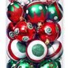 30PCS Xmas Balls Ornaments 2.4 Inch Plastic Multi Color Xmas Tree Hanging Balls for Holiday