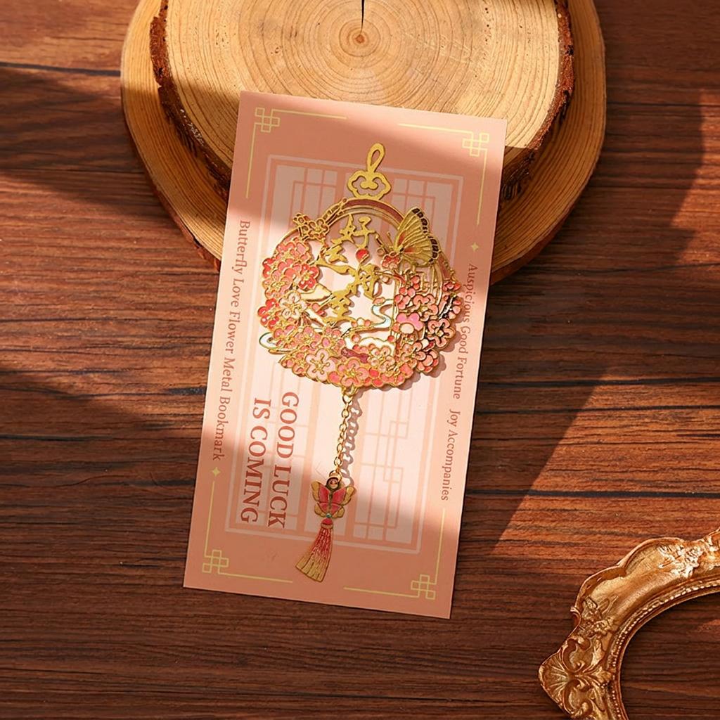 Chinese Bookmark Vintage Tassel Pendant Bookmark Cultural Bookmark Classical For Collection Reading Festivals