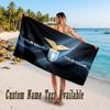 Lazio FC Design Strandtuch mit individuellem Text Großes Handtuch für den Strandurlaub