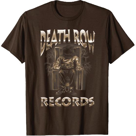 Oficjalna Koszulka z Brązowym Chromowanym Logo Death Row Records