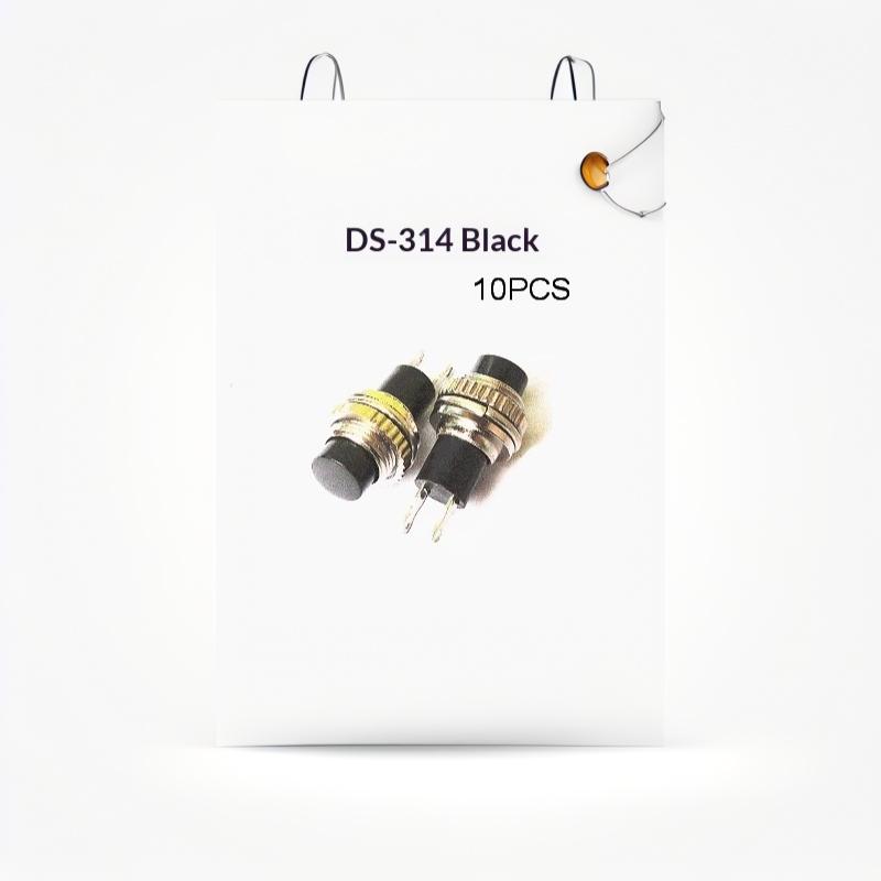 10Pcs 10Mm Momentary Push Button Switch Ds-314 Ds-316 Self Reset Threaded Panel Mount Switch For Diy Electronic Circuit Projects
