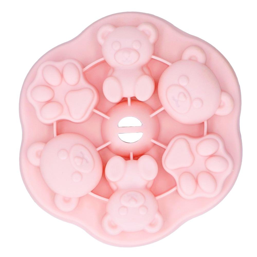 Bear Cat Shape Silicone Mold With Lid Cake Mould Cute Ice Cube Tray  Restaurant