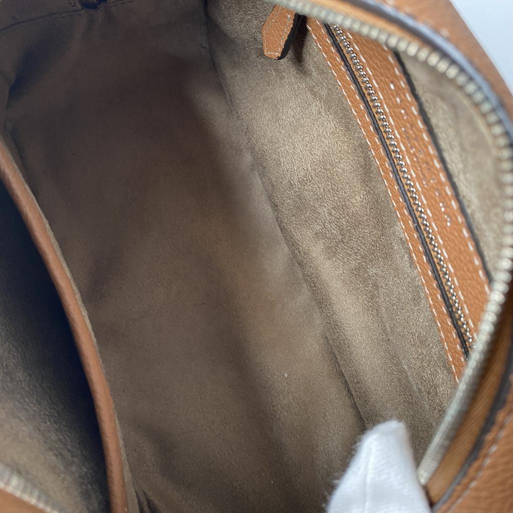 Used Shoulder Bag Brown Leather Women