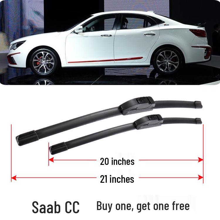 Fits BAIC Senova CC 2015-2017 Original Front Windshield Boneless Wiper Blade Rubber Strip
