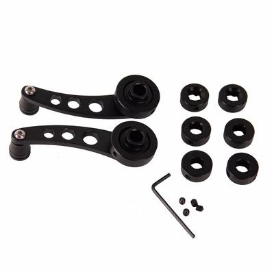Black Billet Aluminum Car Window Crank Handle Winder Styling Truck Auto Riser Handle Lever Kit Auto Accessores