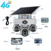 V380 Solar 4G Network Waterproof Camera with Alarm and Triple-Screen Monitor