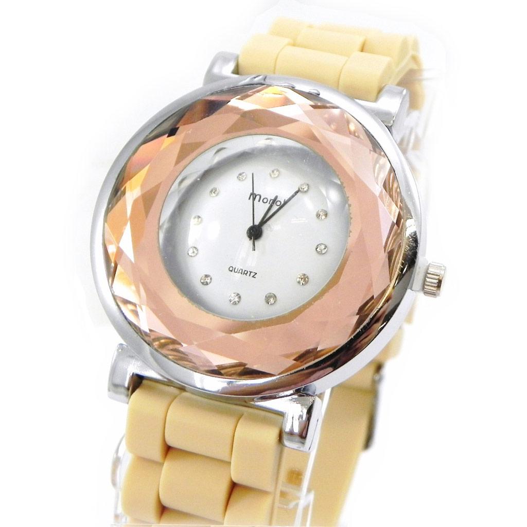 Les Trésors De Lily [I2737] - Montre Design 'Absolu' beige
