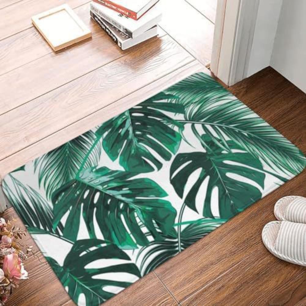 1Pcs RLeopard Print Fur Pattern Door Mat WELCOME Rug Living Room Bedroom Entry Doormat Outdoor Nonslip Floor Mat Kitchen Mat