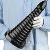 Black PVC Butt Plugs Oversized Dildo Masturbator Fisting Sex Toys Big Dick  Strap On Penis BDSM