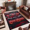 Decorative Artwork Theme Crystal Velvet Rug Personalized Custom Name Text Soft Floor Mat Home Decor