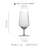 Nordic Transparent Crystal Glass Goblet Gusseted Vertical Design For Red White Wine Champagne Barware