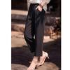 Women's High-Waist Button Straight-Leg Casual Pants