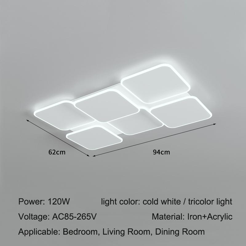 Dimming Ceiling Lamp Modern Simple Indoor Lighting Applicable To Bedroom Living Room Dining Room Square Round Acrylic Lights