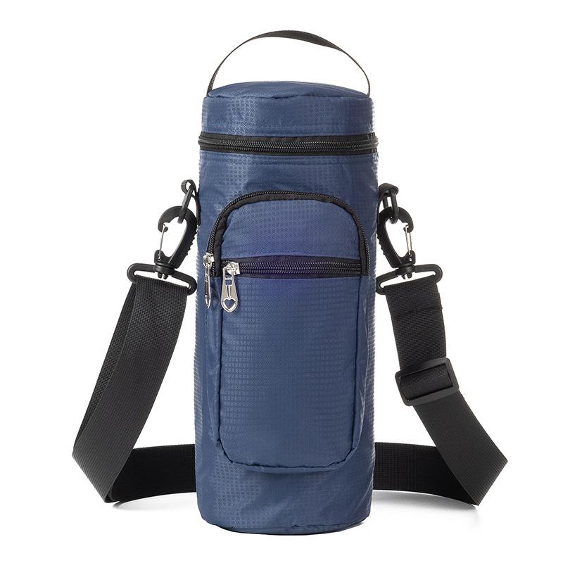 Isolierte Umhängetasche aus Oxford-Stoff für Thermoskanne und Flasche