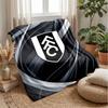 Coperta in Flanella con Stampa Calcio Fulham, Coperta Morbida Calda Leggera per Divano Letto Campeggio
