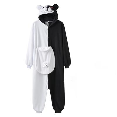 Danganronpa Monokuma Cosplay Adult Onesie Women Men Unisex Sleepwear Kigurumi Jumpsuit Pajamas Halloween Christmas