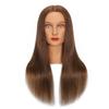 100% Real Hair Mannequin Head With Human Hair Hairdresser Cosmetology Mannequin Manikin Training Practice Styling Doll Head