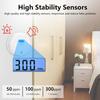 CO Detector Carbon Monoxide Alarm Battery Operated with Digital Display, Smoke Coal Gas Leakage Sensor for Home Safety