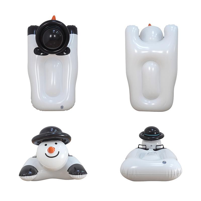 PVC Cold Resistant and Wear-resistant Winter Inflatable Snowman Skiing Ring Winter Outdoor Sled Winter Snowboard
