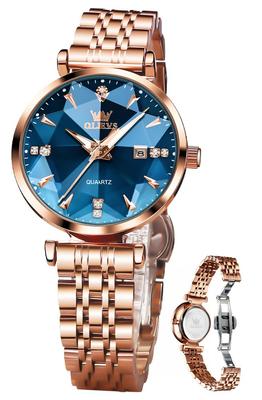 Simple Easy To Day Watch for Blue Women's Watch, Quartz, Cute, Dial, Read, Date, Luminous, Waterproof, Valentine's Gift, Women,