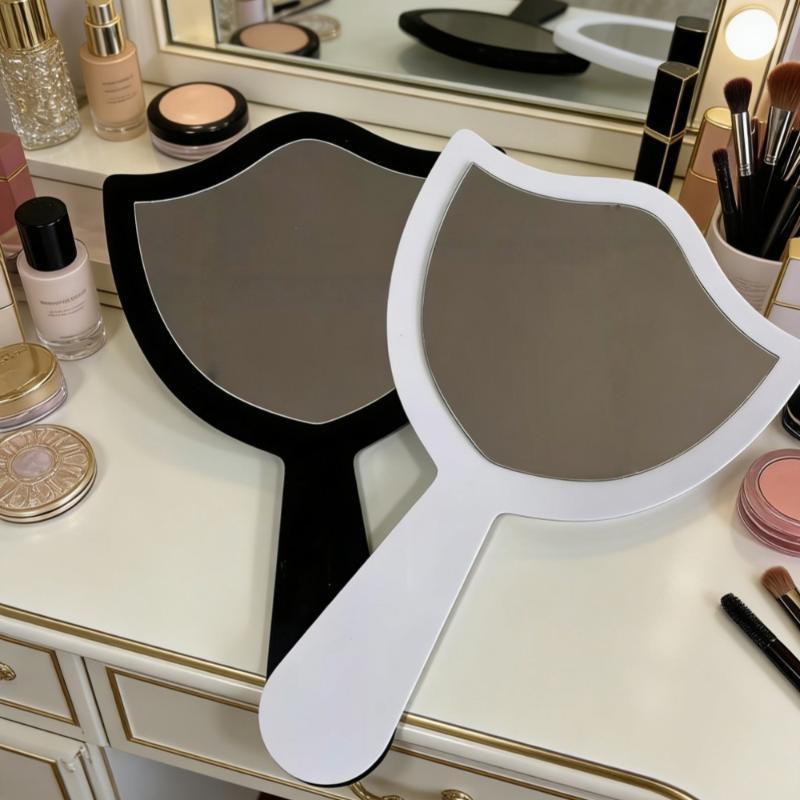 Eyelash Technician Photo Prop Acrylic Handheld Mirror Lash Beauty Cards For Social Media Lash Salon Lash Extension Displaytools