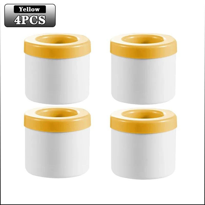 1-4PCS Silicone Ice Cube Tray Easy Release Durable Mold for Making Ice Cubes Ice Bucket Ice Cup Kitchen Bar Accessories