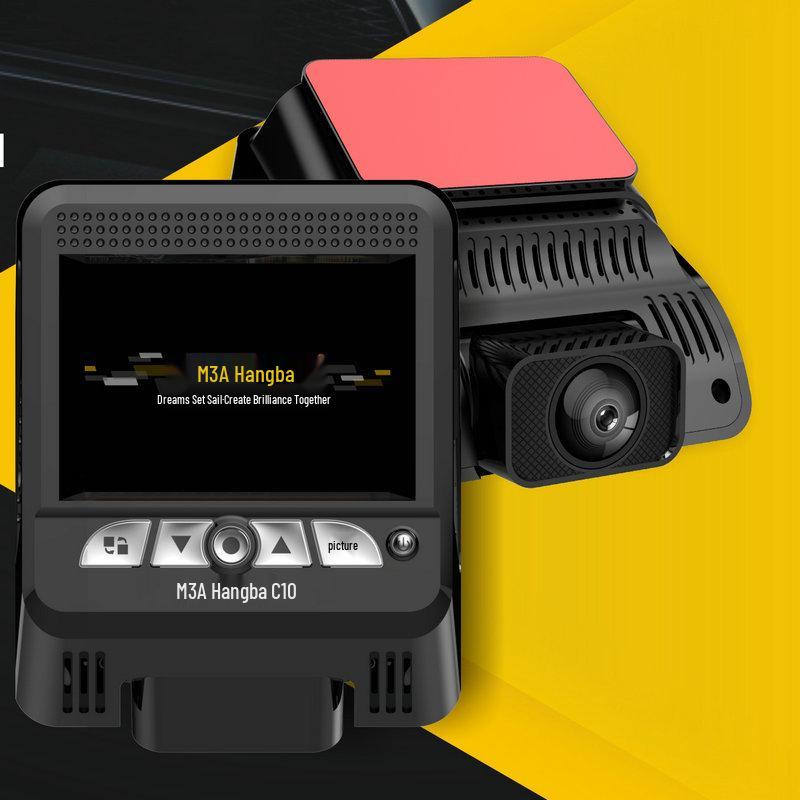 

4K Двойная видеокамера для автомобиля с ночным видением, подключением по Wi-Fi и мониторингом парковки