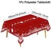 Christmas Elk Snowflakes Tablecloth Christmas Decorations for Home 2025 Xmas Kitchen Dining Table Cover Navidad New Year 2026