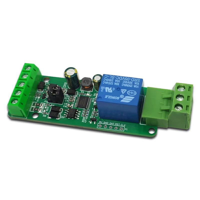 Modbus RTU Single-Channel Relay Module RS485/TTL 1 Input/Output Pluggable Terminal