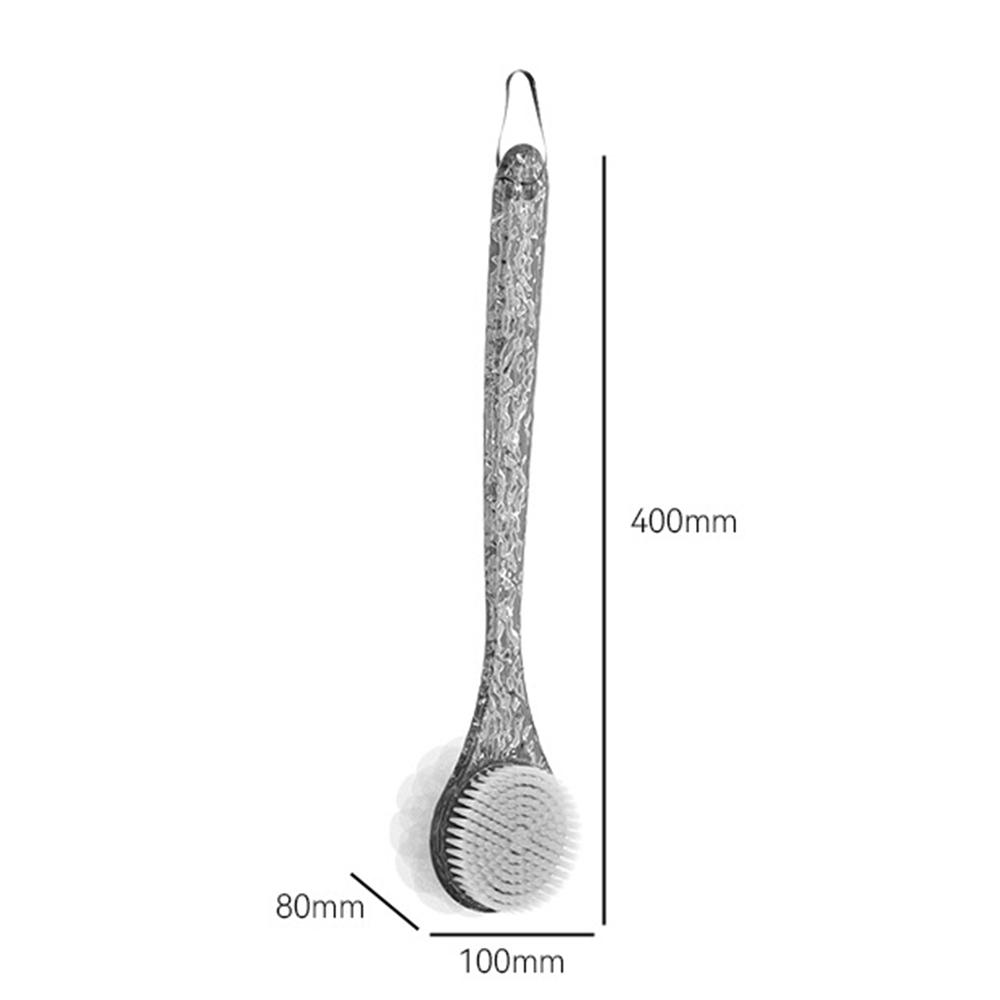 

Luxury Long Handle Bath Brush Soft Hair Doubleside Rub Shower Brushs Body Back Cleaning Tools SPA Massage Bathroom Accessories серый