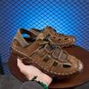 Fashion Outdoor Leisure Beach Shoes Anti Slip Leather Sandals for External Wear Quick Dry Wading Aqua Shoes Leisure Walk Summer Sandals