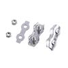 10pcs Stainless Steel M3 Duplex Clips Sturdy Design Wire Rope Clips  Cable Management