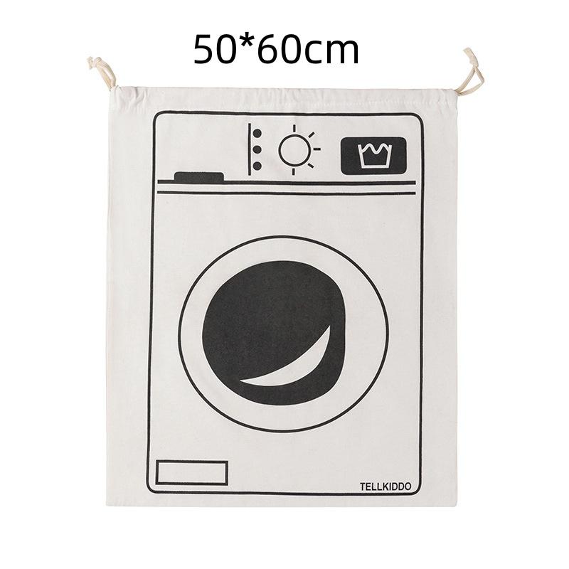 Clothing storage linen cotton fabric drawstring canvas drawstring bag