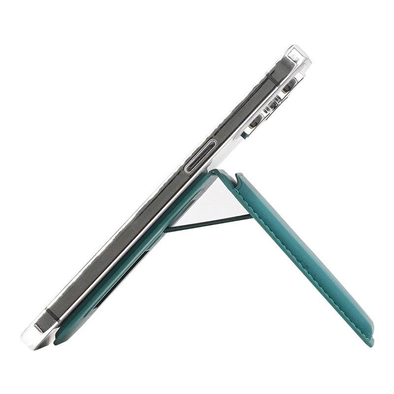 Custodia porta carte pieghevole magnetica MagSafe per iPhone 15/16 Pro Max con supporto a scorrimento