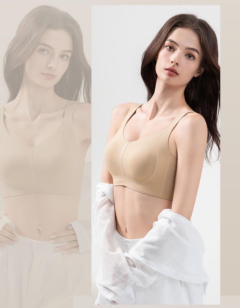 High Elastic Seamless Plus Size Wire-Free Bra with Bunny Ears