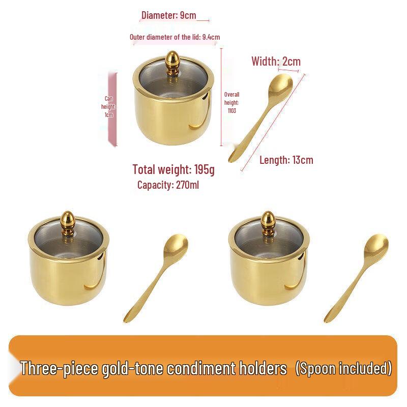 304 Stainless Steel Spice Jar Set