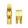 Bocchino Metallico per Sassofono Dorato Bocchino per Sassofono Soprano Bocchino Professionale per Sassofono con Set di Tappi