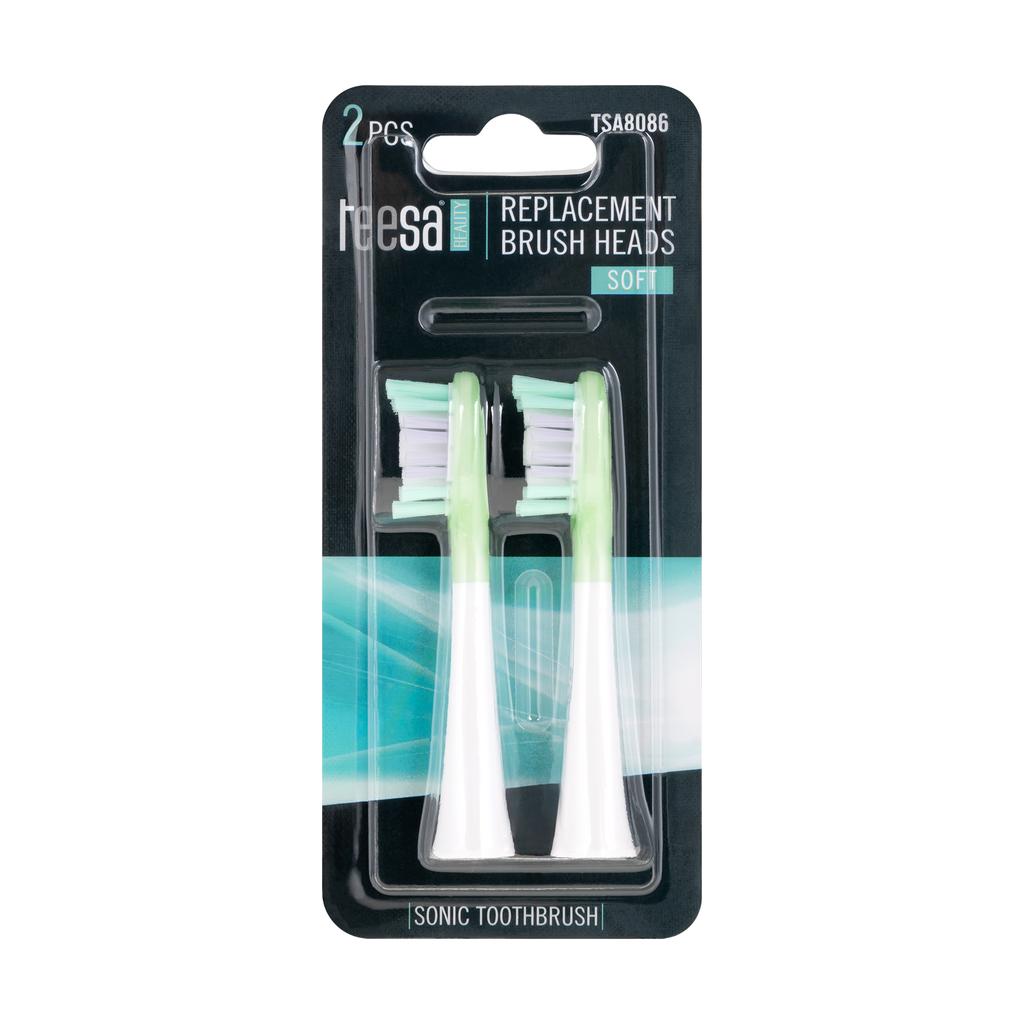 Teesa Sonic Elite Sonic Toothbrush Heads (soft Bristles)